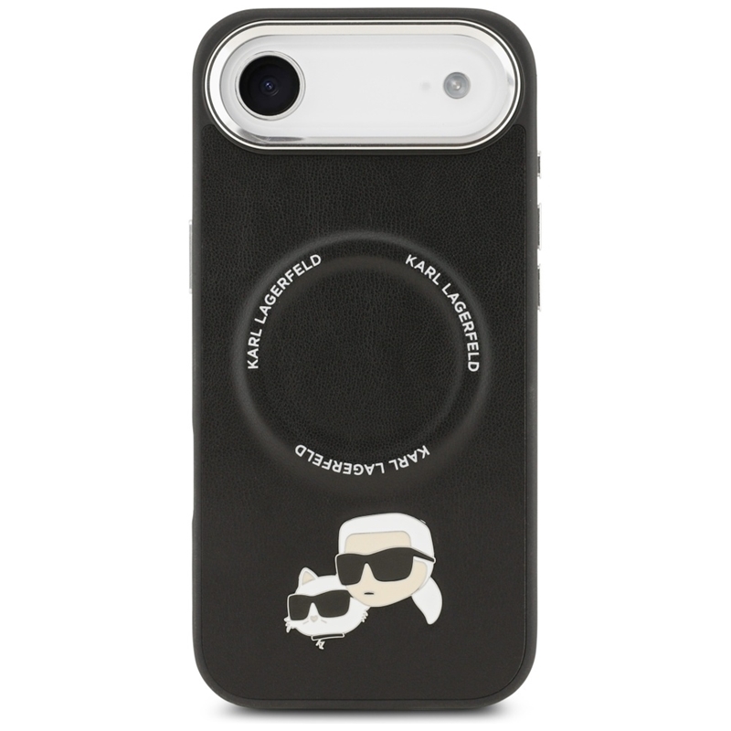 Karl Lagerfeld Karl & Choupette Pins MagSafe - Etui iPhone Air (czarny)