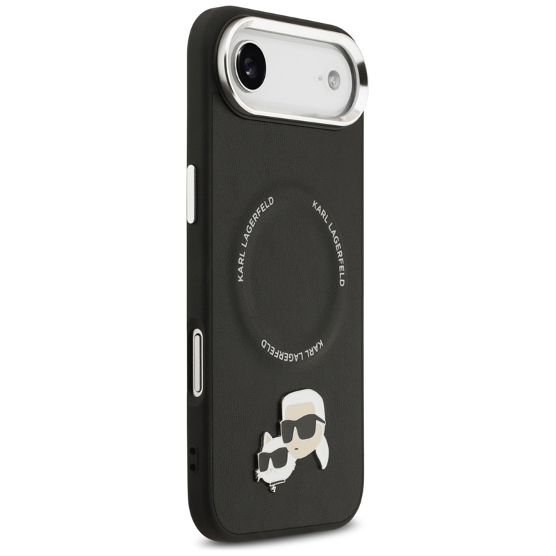 Karl Lagerfeld Karl & Choupette Pins MagSafe - Etui iPhone Air (czarny)