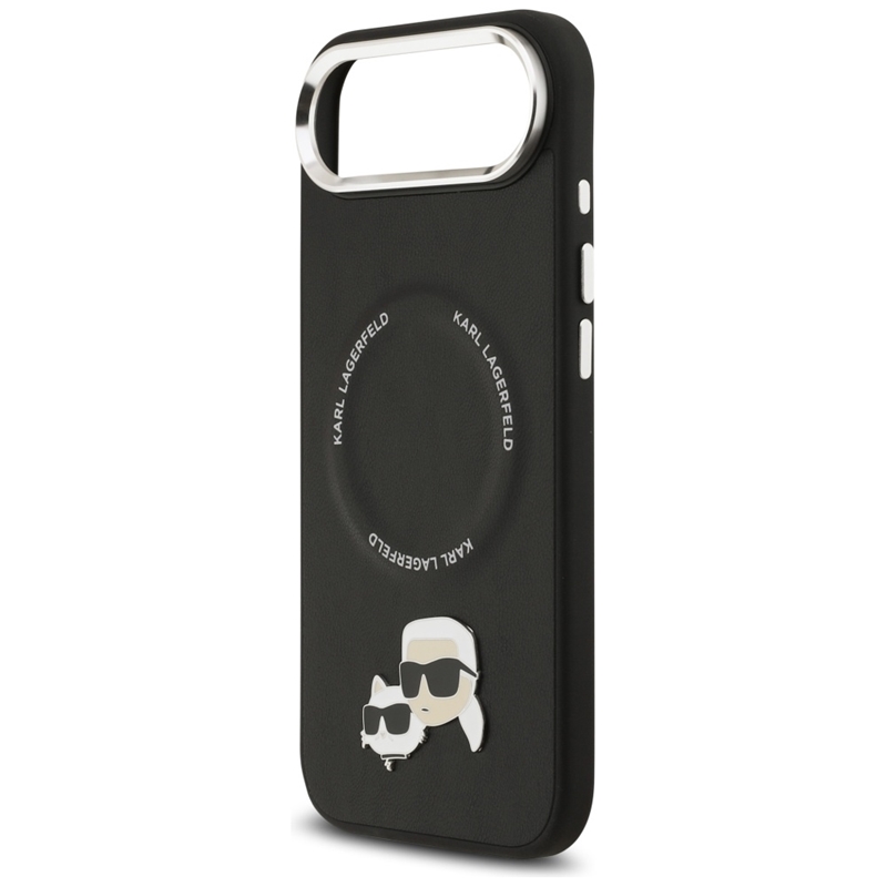 Karl Lagerfeld Karl & Choupette Pins MagSafe - Etui iPhone Air (czarny)