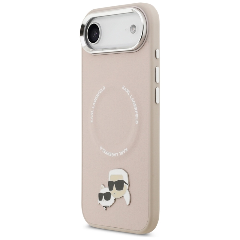 Karl Lagerfeld Karl & Choupette Pins MagSafe - Etui iPhone Air (różowy)