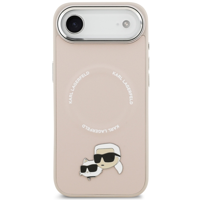 Karl Lagerfeld Karl & Choupette Pins MagSafe - Etui iPhone Air (różowy)