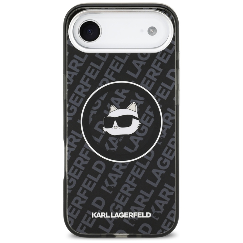 Karl Lagerfeld IML Choupette Head Logo MagSafe - Etui iPhone Air (czarny)