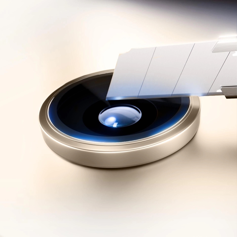 3mk HARDY Lens Protection Pro - Szkło na obiektyw aparatu iPhone Air (Titanium Gold)