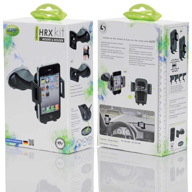 iGrip Universal HRX Kit - Uniwersalny uchwyt samochodowy do smartfonów o szer. 44 - 84 mm
