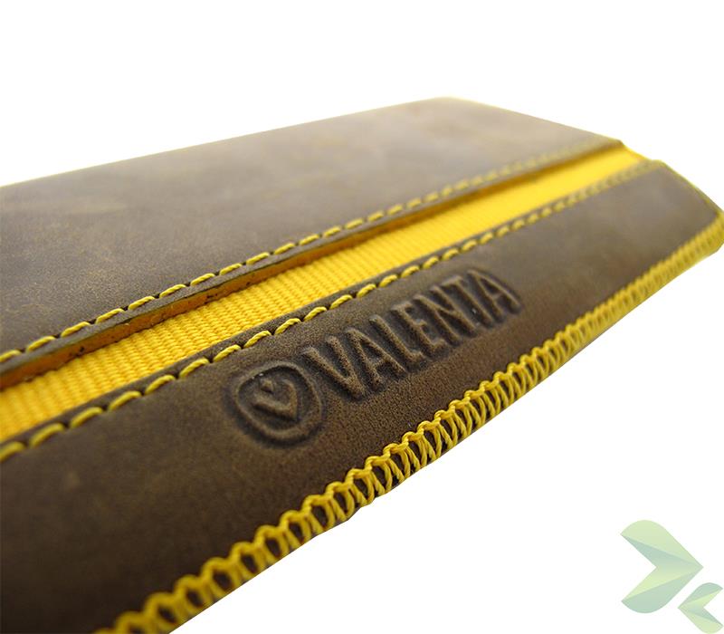 Valenta Pocket Stripe Vintage - Skórzane etui wsuwka (brązowy)