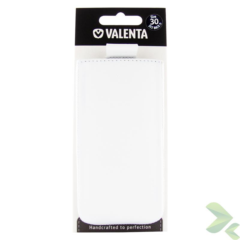Valenta Pocket Classic - Skórzane etui wsuwka (biały)