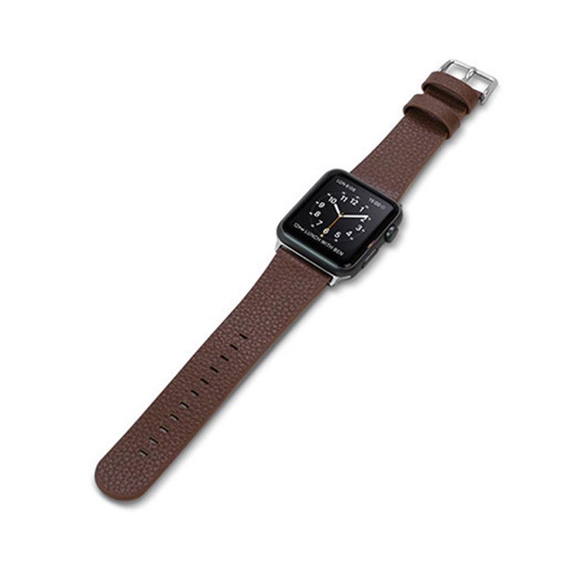 X-Doria Lux Band - Skórzany pasek do Apple Watch 38/40/41 mm (brązowy)