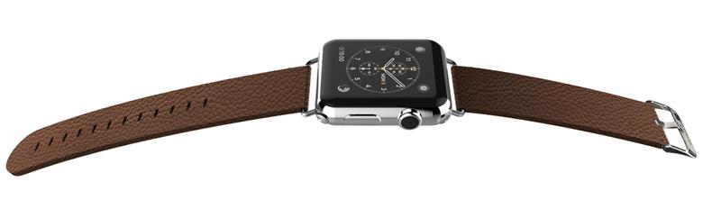 X-Doria Lux Band - Skórzany pasek do Apple Watch 38/40/41 mm (brązowy)