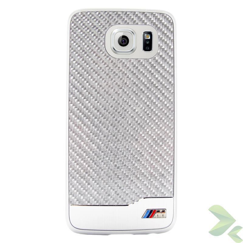 BMW M Edition Carbon & Aluminium Hard Case - Etui Samsung Galaxy S6 (srebrny)