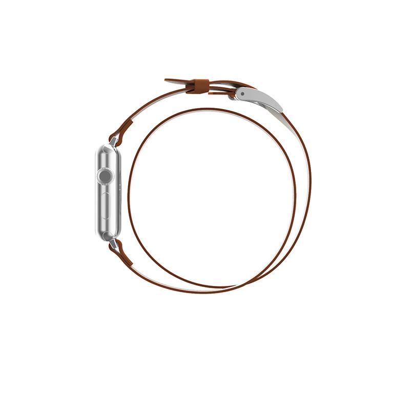 Incipio Reese Double Wrap - Skórzany pasek do Apple Watch 38/40/41 mm (tan)