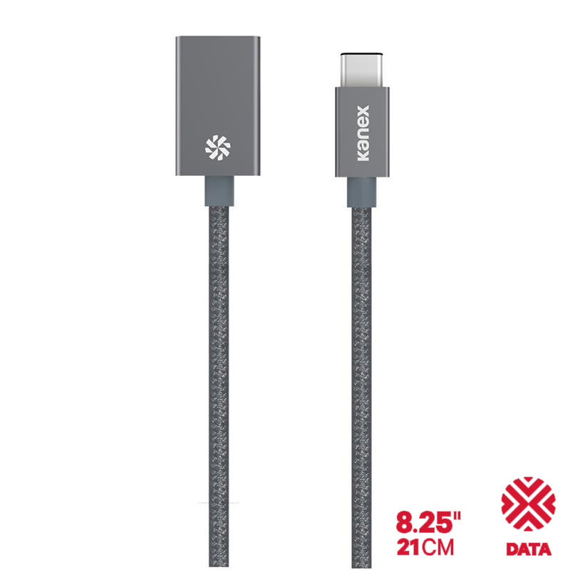 Kanex przejściówka DuraBraid™ Aluminium z USB-C na USB 3.0 typ A (Space Grey)