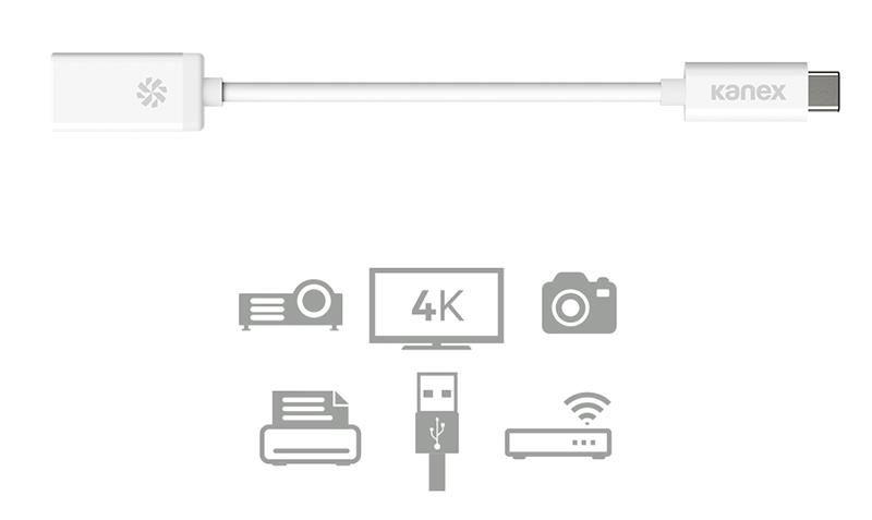 Kanex przejściówka z USB-C na USB żeński (21 cm)