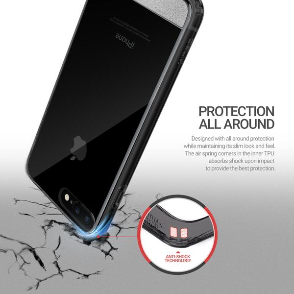 Obliq Naked Shield - Etui iPhone 8 Plus / 7 Plus (Smoky Black)