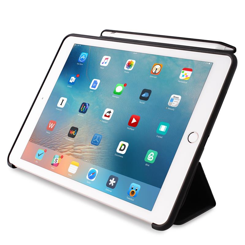 PURO Zeta Pro - Etui iPad Pro 9.7"/Air 2 w/Magnet & Stand up + Pencil Holder (czarny)