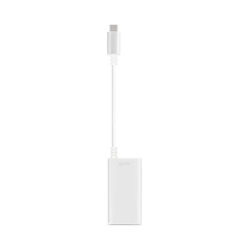 Moshi USB-C to Gigabit Ethernet Adapter - Aluminiowa przejściówka z USB-C na Gigabit Ethernet (srebrny)