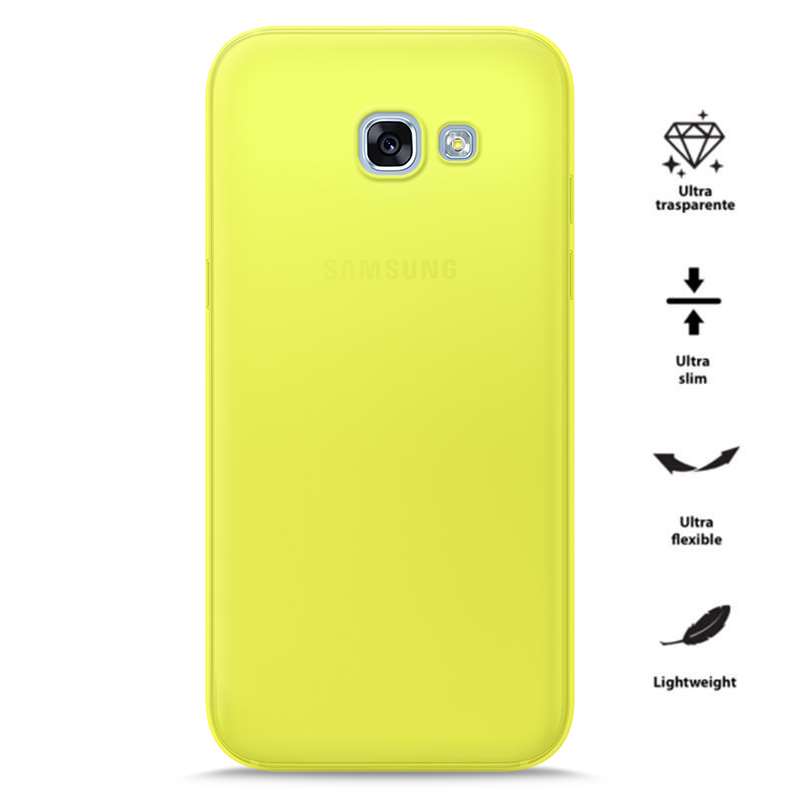 PURO 0.3 Nude - Etui Samsung Galaxy A3 (2017) (Fluo Yellow)