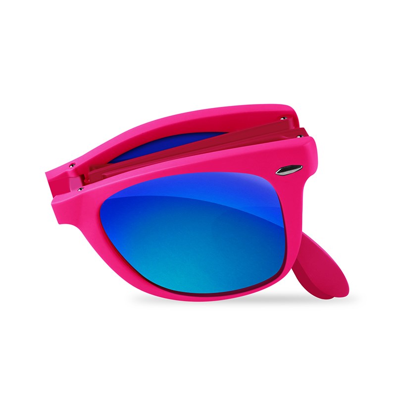 PURO Sunny Kit - Zestaw etui iPhone SE (2022 / 2020) / 8 / 7 + składane okulary przeciwsłoneczne (różowy)