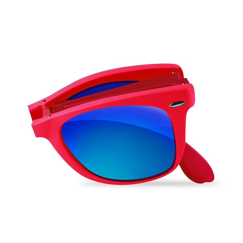 PURO Sunny Kit - Zestaw etui iPhone SE (2022 / 2020) / 8 / 7 + składane okulary przeciwsłoneczne (czerwony)
