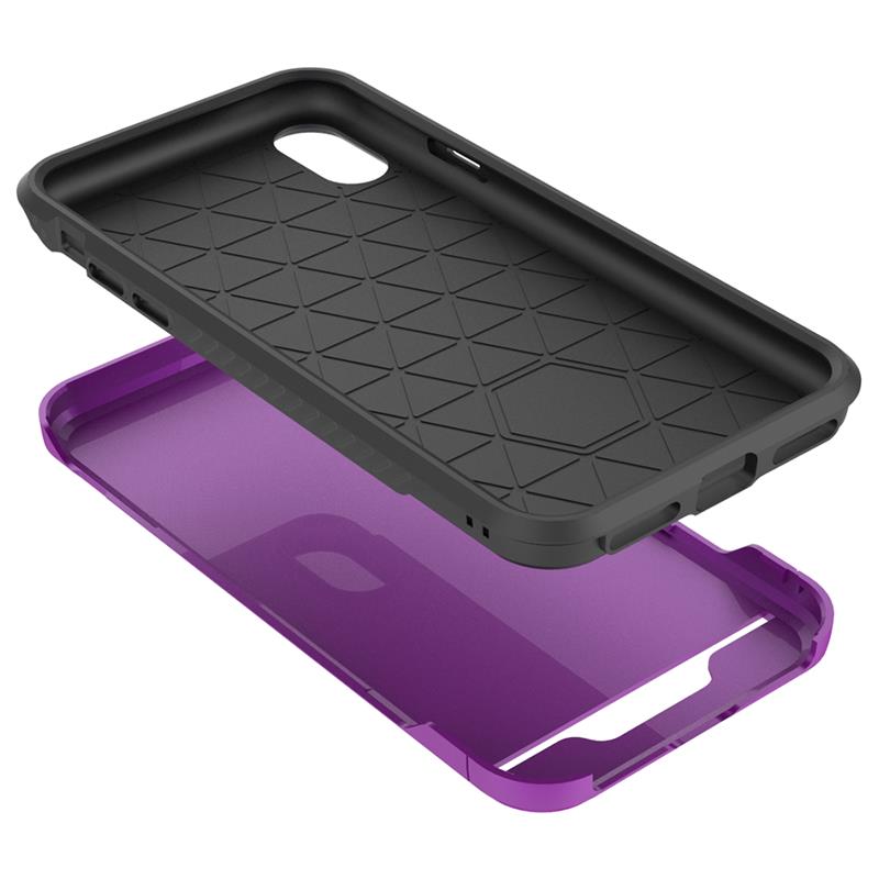 Zizo Star Diamond Hybrid Cover - Etui iPhone X (Purple/Black)