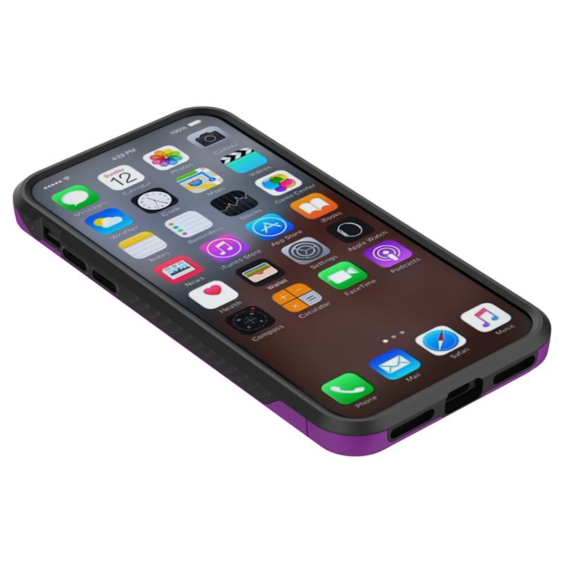 Zizo Star Diamond Hybrid Cover - Etui iPhone X (Purple/Black)