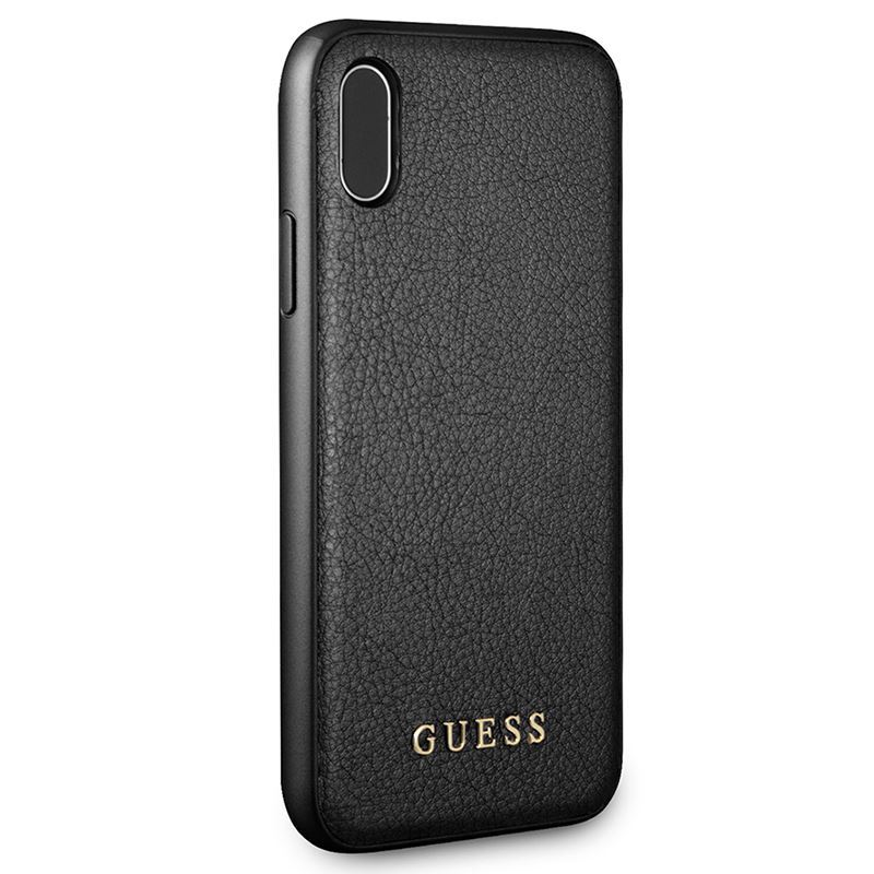 Guess Iridescent - Etui iPhone Xs / X (czarny)