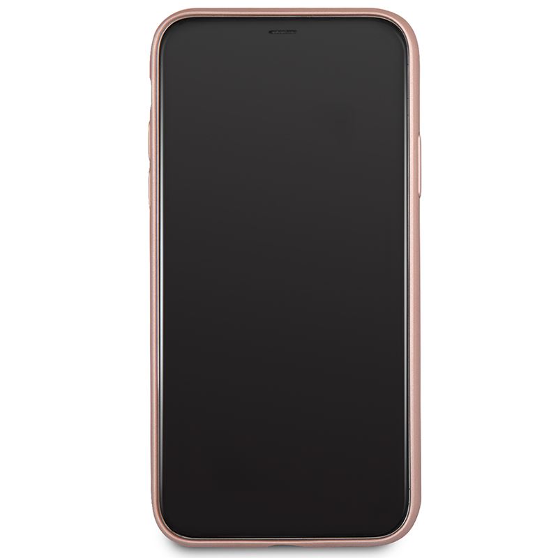 Guess Iridescent - Etui iPhone Xs / X (różowo złoty)