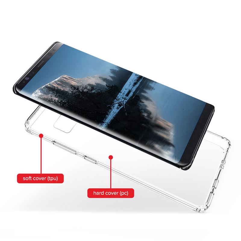 Zizo PC+TPU Case - Etui Samsung Galaxy Note 8 (2017) (przezroczysty)