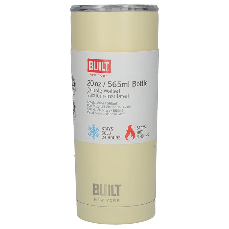 BUILT Vacuum Insulated Tumbler - Stalowy kubek termiczny z izolacją próżniową 600 ml (Vanilla)