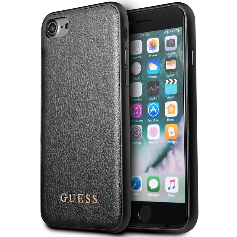 Guess Iridescent - Etui iPhone 8 / 7 (czarny)