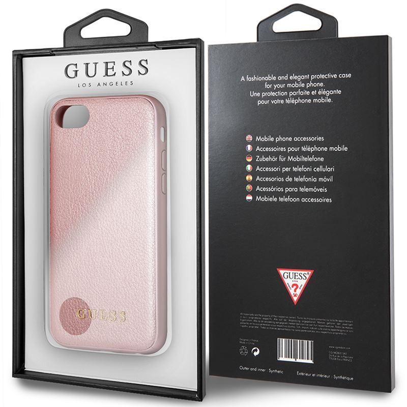 Guess Iridescent - Etui iPhone 8 / 7 (różowo złoty)