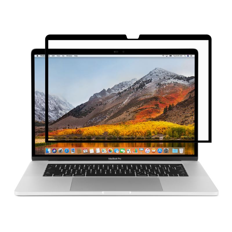 Moshi Umbra - Folia ochronna na ekran MacBook Pro 15" (2018/2017/2016) z filtrem prywatyzującym (czarna ramka)