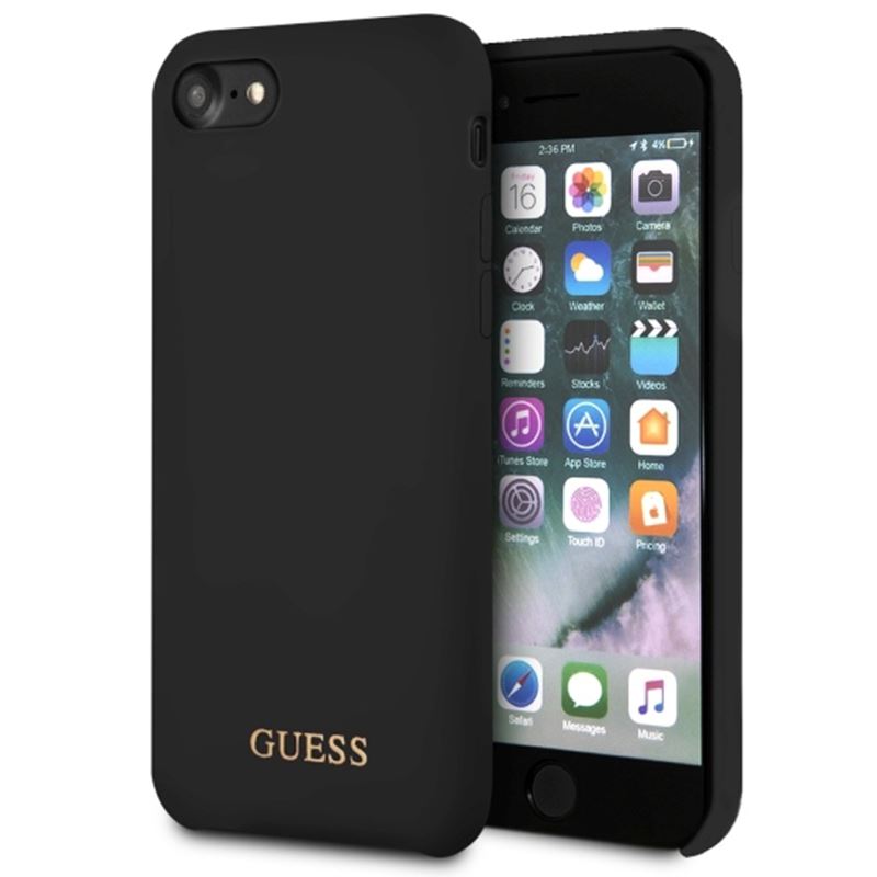 Guess Silicone - Etui iPhone 8 / 7 (czarny)