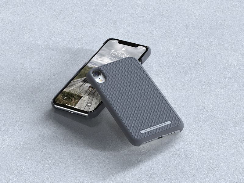 Nordic Elements Original Idun - Materiałowe etui iPhone XR (Mid Grey)