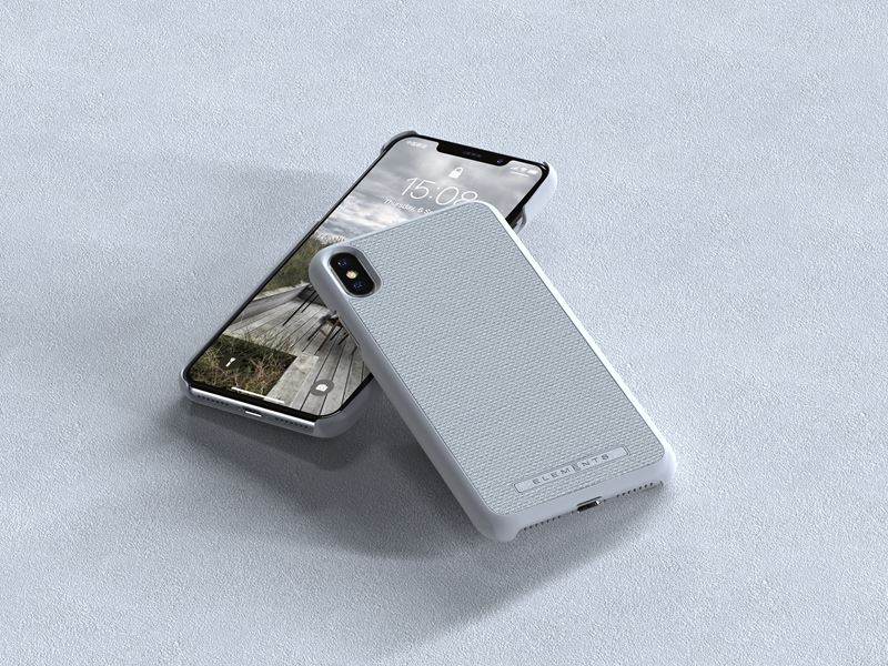 Nordic Elements Original Idun - Materiałowe etui iPhone Xs Max (Light Grey)