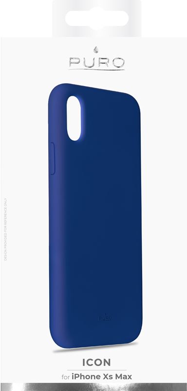 PURO ICON Cover - Etui iPhone Xs Max (granatowy)