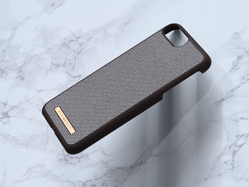 Nordic Elements Saeson Idun - Materiałowe etui iPhone 8 Plus / 7 Plus / 6s Plus / 6 Plus (Dark Brown Pattern 1)