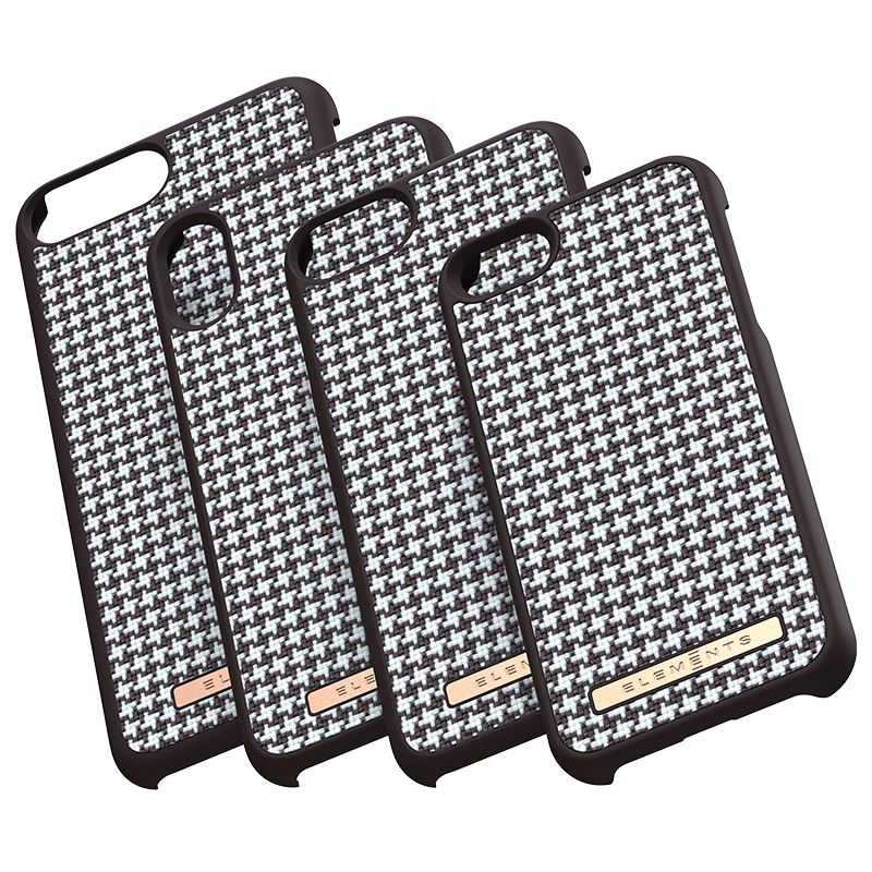 Nordic Elements Saeson Idun - Materiałowe etui iPhone 8 Plus / 7 Plus / 6s Plus / 6 Plus (Dark Brown Pattern 2)