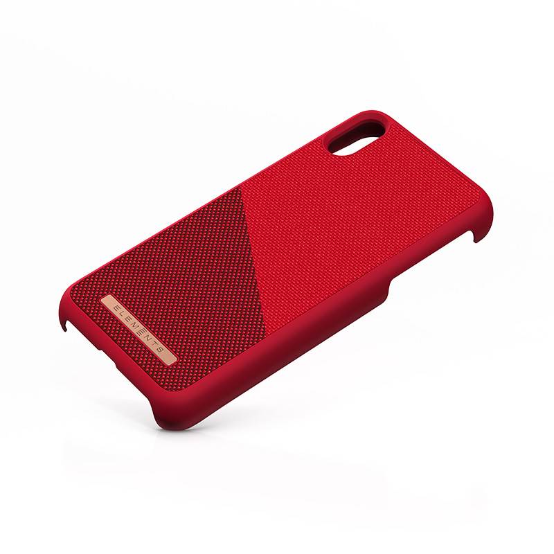 Nordic Elements Saeson Freja - Materiałowe etui iPhone Xs Max (Red)