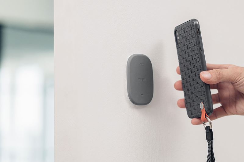 Moshi SnapTo Wall Mount - Uchwyt magnetyczny na ścianę (Stone Gray)