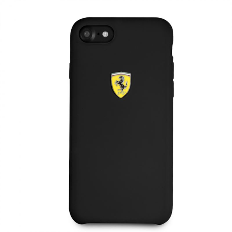 Ferrari Silicone Hard Case - Etui iPhone 8 / 7 (czarny)