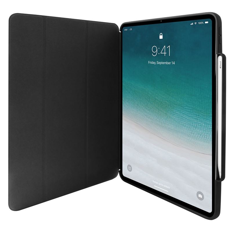 PURO Booklet Zeta Pro - Etui iPad Pro 11" (2018) w/Magnet & Stand up z ładowaniem Apple Pencil (czarny)