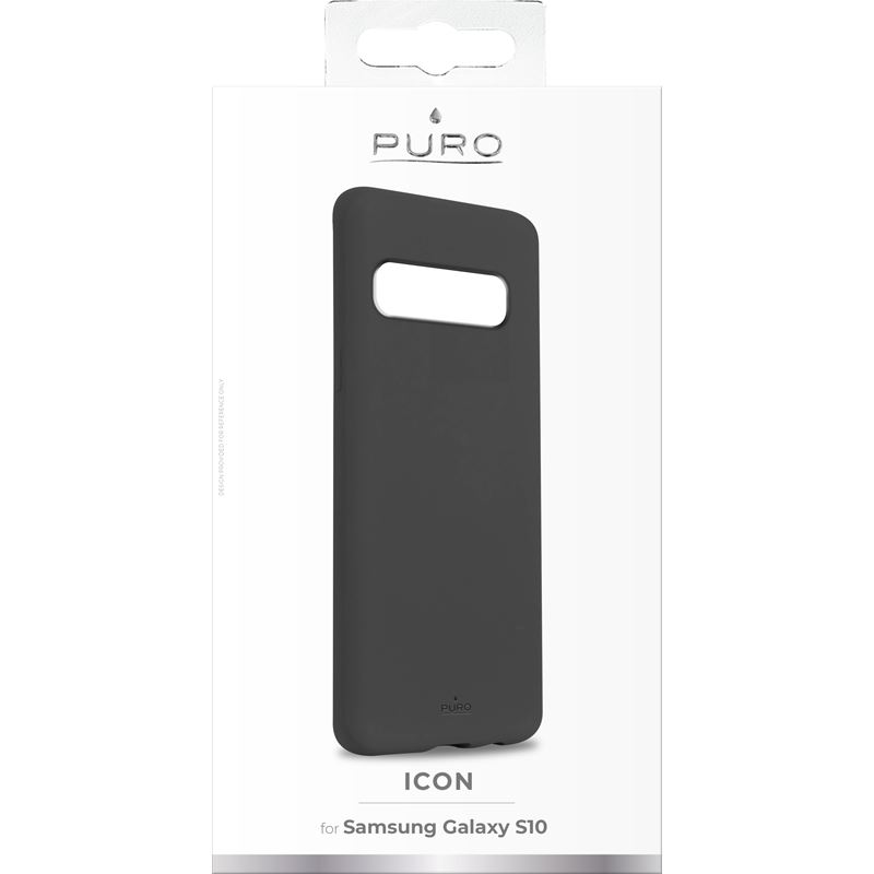 PURO ICON Cover - Etui Samsung Galaxy S10 (szary) Limited edition