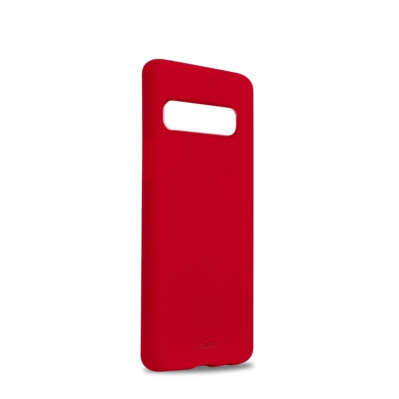 PURO ICON Cover - Etui Samsung Galaxy S10 (czerwony) Limited edition