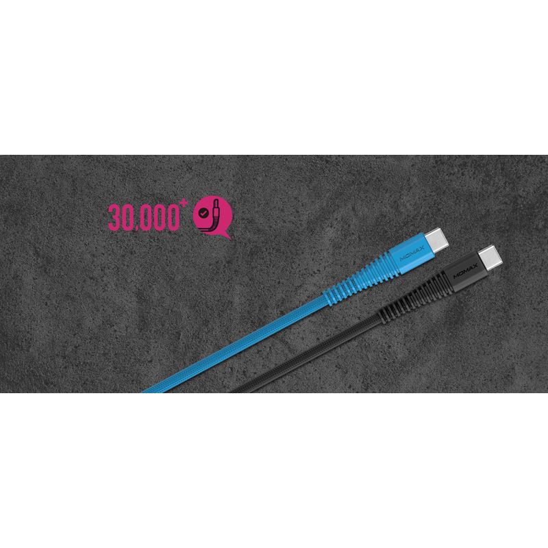 Momax Tough link - Kabel połączeniowy USB-C do USB-C, 1.2 m (Blue)