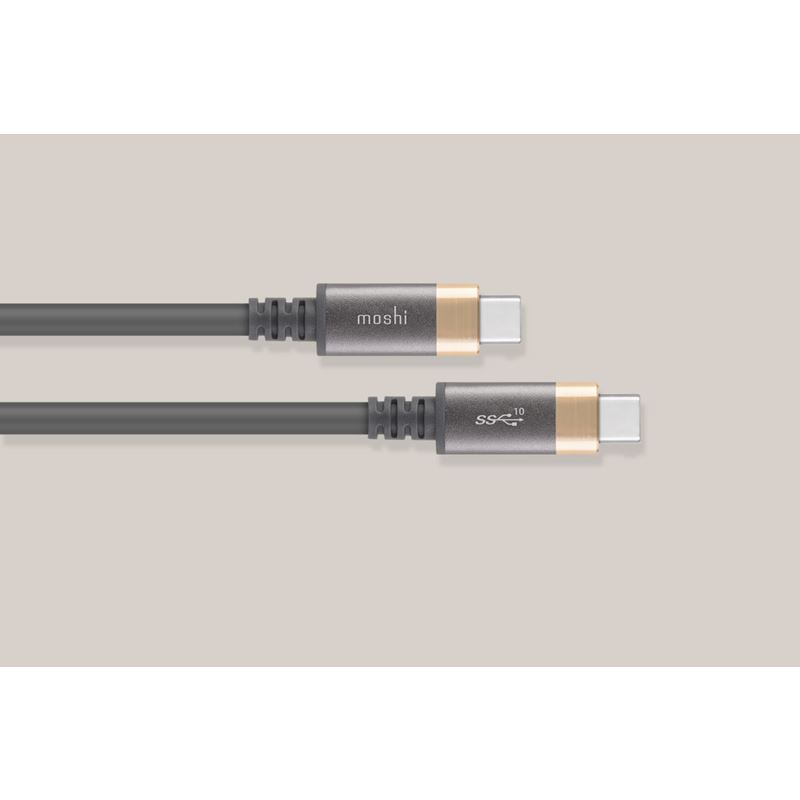 Moshi USB-C Monitor Cable - Kabel USB-C Power Delivery 100W z obsługą 4K/60 Hz (HDR) (Gray/Gold)