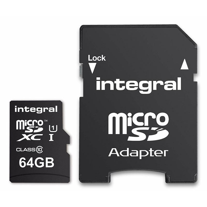 Integral Ultima Pro Premium High Speed - Karta pamięci 64 GB microSDHC/100 MB / s/ Class 10 UHS-I U1/ V10 + Adapter