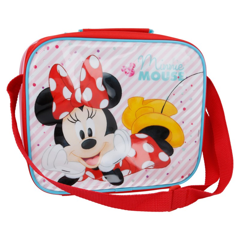 Minnie Mouse - Zestaw Śniadaniówka / Lunchbox + bidon 530 ml w torbie