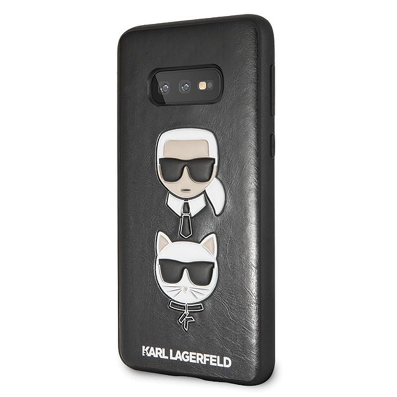 Karl Lagerfeld Embossed Case Karl & Choupette - Etui Samsung Galaxy S10e (czarny)