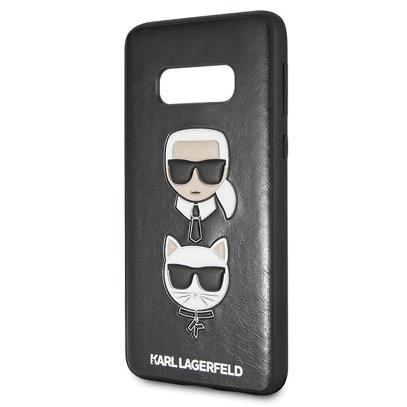 Karl Lagerfeld Embossed Case Karl & Choupette - Etui Samsung Galaxy S10e (czarny)