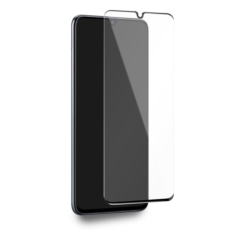 PURO Frame Tempered Glass - Szkło ochronne hartowane na ekran Samsung Galaxy A70 (czarna ramka)